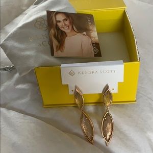 NEW rose gold pendant earrings